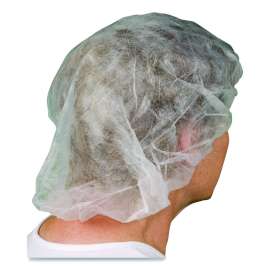 BC Series Bouffant Caps, 21", White, 1,000/Carton