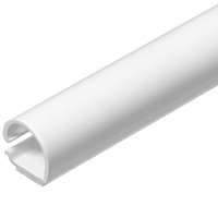 Legrand Wiremold CordMate C10 Cord Channel, 60 in L, 1-Channel, Plastic, White