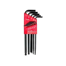 Eklind 13211 Hex Key Set, Steel, Black, 11-Piece