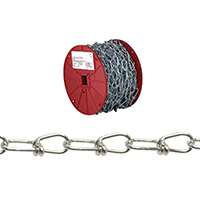Campbell PE0722027 Loop Chain, 255 lb Working Load Limit, #2/0, Low Carbon Steel, Poly-Coated
