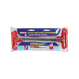 Eklind 53198 Long Arm, T-Handle Hex T-Key Set, Steel, Black, 8-Piece