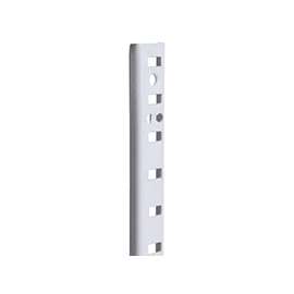 Knape & Vogt 255 Series PK255 WH 60 Heavy-Duty Shelf Standard, 500 lb Weight Capacity, Mortise Mounting, 23 ga, Steel