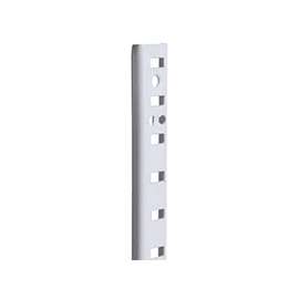 Knape & Vogt 255 Series PK255 WH 48 Heavy-Duty Shelf Standard, 500 lb Weight Capacity, Mortise Mounting, 23 ga, Steel