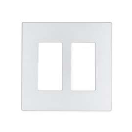 Eaton Wiring Devices PJ262W Decorative Wallplate, 2-Gang, Polycarbonate, White