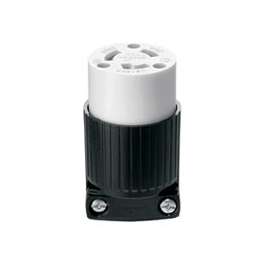 Eaton Wiring Devices L620C Locking, Polarized, Safety Grip Electrical Connector, 250 V, 20 A, Nylon