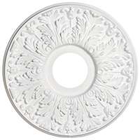 Westinghouse 7702800 Ceiling Medallion, 15-1/2 in Dia, Plastic