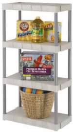 4Shelf Taupe Shelf Unit