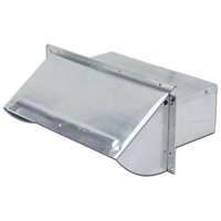 LAMBRO 106R Wall Cap, Aluminum, For 10 x 3-1/4 in Hoods