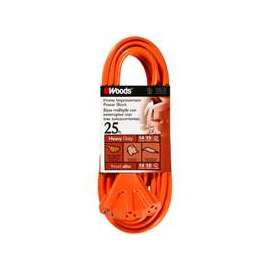 CCI 0825 Extension Cord, 14 AWG, Orange Jacket