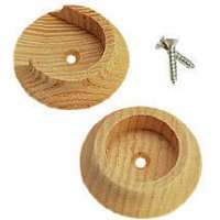 Waddell 410DP Closet Pole Socket, Hardwood