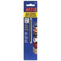ARTU 01012 Jobber Bit Drill Bit, Parabolic Flute, 1-3/4 in L Flute, Straight Shank, 1-3/8 in L Shank