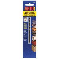 ARTU 01020 Jobber Bit Drill Bit, Parabolic Flute, 1-7/8 in L Flute, Straight Shank, 1-5/8 in L Shank