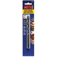 ARTU 01050 Jobber Bit Drill Bit, Parabolic Flute, 3-1/16 in L Flute, Straight Shank, 2-3/16 in L Shank