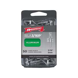 Arrow RLA3/16IP Long Pop Rivet, 1/2 in L, Aluminum