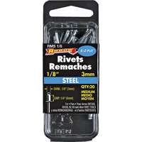 Arrow RMS1/8 Medium Pop Rivet, 1/4 in L, Steel