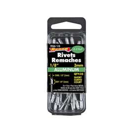 Arrow RSA1/8 Short Pop Rivet, 1/8 in L, Aluminum