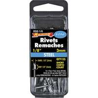 Arrow RSS1/8 Short Pop Rivet, 1/8 in L, Steel