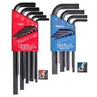 Eklind 10022 Hex Key Combo Set, Steel, Black, 22-Piece
