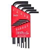 Eklind 10111 Hex Key Set, Steel, Black, 11-Piece