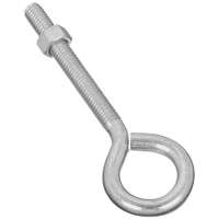 National Hardware N221-275 Eye Bolt, 3/8-16 Thread, 3 in L Thread, 1 in ID Dia Eye, Steel, Zinc