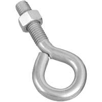 National Hardware N221-309 Eye Bolt, 1/2-13 Thread, 1-3/4 in L Thread, 1 in ID Dia Eye, Steel, Zinc