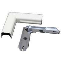 Legrand Wiremold B-6 Flat Raceway Elbow, Metal, Ivory