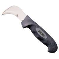 HYDE 20550 Flooring/Roofing Knife, 2-1/2 in W Blade, Soft-Grip Black/Silver Handle