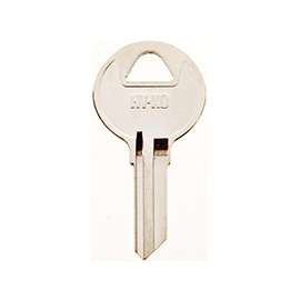 Hy-Ko 11010RO1 Key Blank, Brass, Nickel Plated