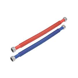 EZ-FLO WaterFlex 0437124 Corrugated, Flexible Water Heater Connector, 3/4 in FIP, Stainless Steel