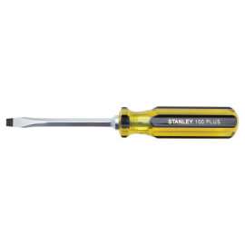 100 Plus Square Blade Standard Tip Screwdrivers, 1/4 in, 8.1875 in Long