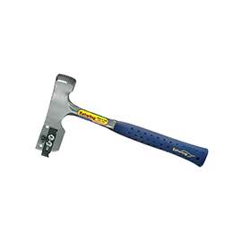 Estwing E3-CA Shingle Hammer with Replaceable Blade and Gauge, 28 oz Head, Steel Head, 12-1/2 in OAL, Blue Handle