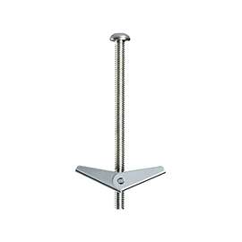 COBRA ANCHORS 095Y Spring Toggle Bolt, Round Head, 118 lb Weight Capacity, Steel