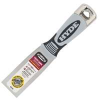 HYDE Pro Stainless 06158 Putty Knife, 3-7/16 in L Blade, 1-1/2 in W Blade, Stainless Steel Blade, Gray Handle