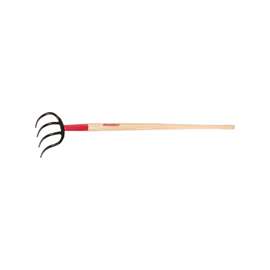 RAZOR-BACK 75144 Potato Hook, 6-1/2 in L Tine, 4-Tine, Contoured Handle