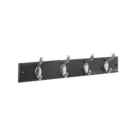 National Hardware DPV8170 Series S813-048 Hookrail, 4-Hook, Wood, Satin Nickel