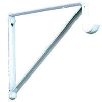 Knape & Vogt RP-0044-BWT Non-Adjustable Shelf/Rod Bracket, 150 lb Weight Capacity