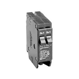 Cutler-Hammer BD1515 Duplex Circuit Breaker with Rejection Tab, 120 V, Instantaneous Trip, Plug-In Mounting