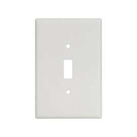 Eaton Wiring Devices 2144W-BOX Oversized Wallplate, 1-Gang, Thermoset, White
