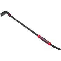 Crescent CODE RED DB30X Pry Bar, Flat End, Nail Slot Tip, Comfort-Grip Handle