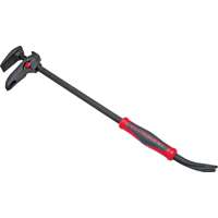Crescent CODE RED DB24 Pry Bar, Nail Puller Slots Tip, Comfort-Grip Handle, Polished