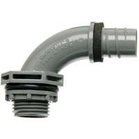 Carlon LN20FA-CAR Liquidtight Conduit Elbow, NPT, Gray