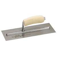 Marshalltown MXS2 Finishing Trowel, Tempered Blade, Curved Handle, Carbon Steel Blade