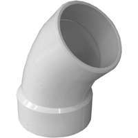 GENOVA 700 Series 72740 Street Pipe Elbow, 4 in Hub Spigot, 45 deg