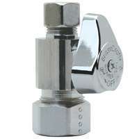 BrassCraft G2CR14X CD Stop Valve, 1/2 x 3/8 in Compression, Brass, Chrome