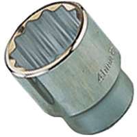 Vulcan Socket, 3/4 In Drive, 1-3/4 In, 12 Point, Chrome Vanadium Steel, Chrome