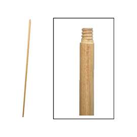 BIRDWELL 532-12 Broom Handle, Threaded, 48 in L, Hardwood