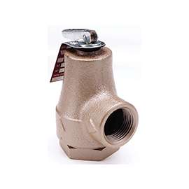Watts 374A Pressure Relief Valve, 3/4 in FIP, 30 to 150 psi Operating, Iron