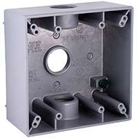 HUBBELL 5341-0 Box, Horizontal/Vertical Mounting, Aluminum