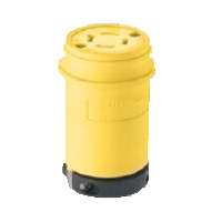 Eaton Wiring Devices L1420C Polarized, Safety Grip, Twistlock Electrical Connector, 125/250 V, 20 A, Thermoplastic