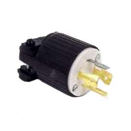 Eaton Wiring Devices L1420P Locking Electrical Plug, 125/250 V, 20 A, Thermoplastic